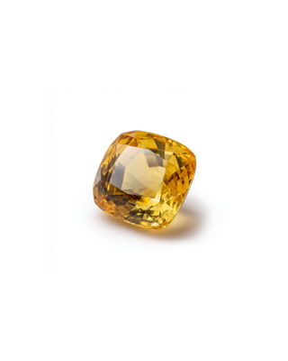3.50 Carat Unheated Ceylon Yellow Sapphire – Cushion Cut Natural Gemstone