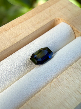 1.32 Carat Ceylon Deep Blue Sapphire – Rectangular Step Cut