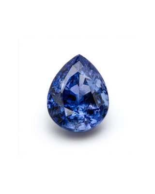 1.12 Carat Unheated Ceylon Blue Sapphire – Pear Cut Natural Gemstone