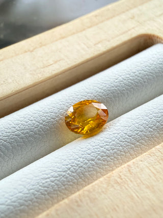 1.11 Carat Ceylon Golden Yellow Sapphire – Oval Cut